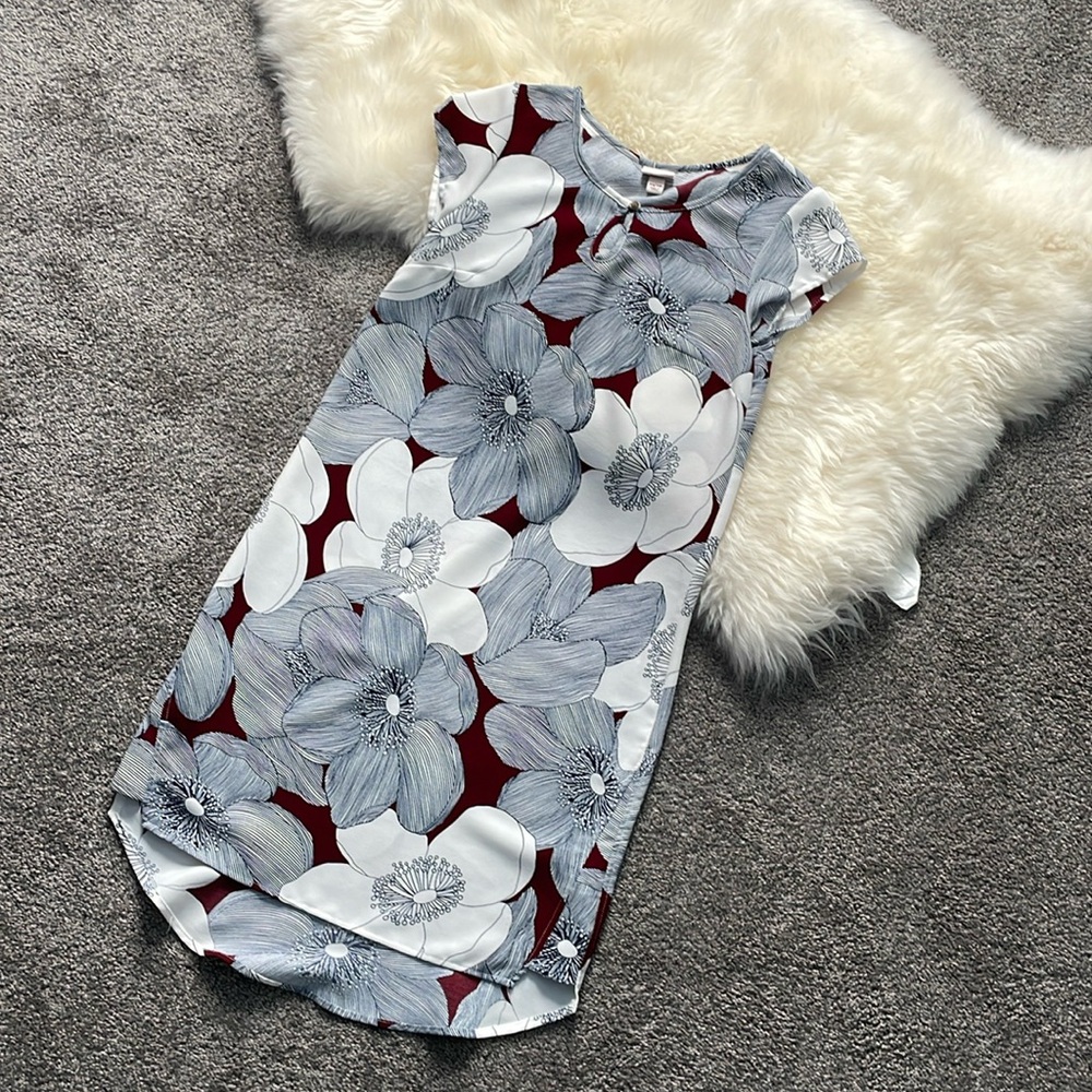 Merona floral high low dress